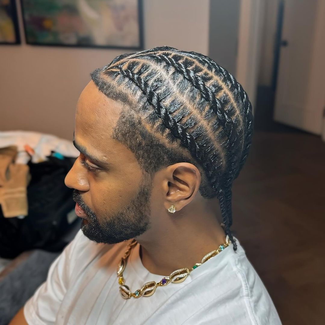 18 Straight-Back Braided Styles For Guys