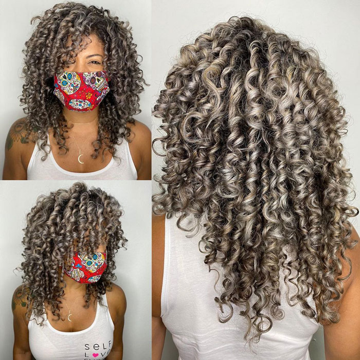 15 Photos of Dreamy Silver Curls Coils and Waves